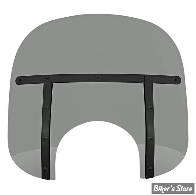 PARE BRISE DÉTACHABLE - MEMPHIS SHADES - MEMPHIS FATS - DÉCOUPE DE PHARE DE 9" - HAUTEUR 13" / 33CM - NIGHT SHADES NOIR FUME - MEB35112