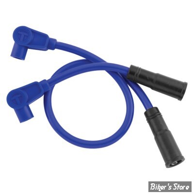 FILS DE BOUGIES - FXR 82/94 - TAYLOR / SUMAX - 8.2MM THUNDERVOLT SPARK PLUG WIRE SET - BLEU  - 69635