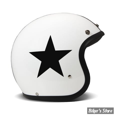 - CASQUE JET - DMD - RETRO - STAR - COULEUR : BLANC - ECE 22.06 - TAILLE XL