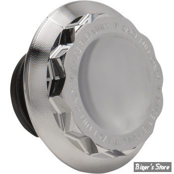  - BOUCHON 96UP / SOFTAIL M8 - ARLEN NESS - GAS CAP 12-POINT - CHROME - 701-011