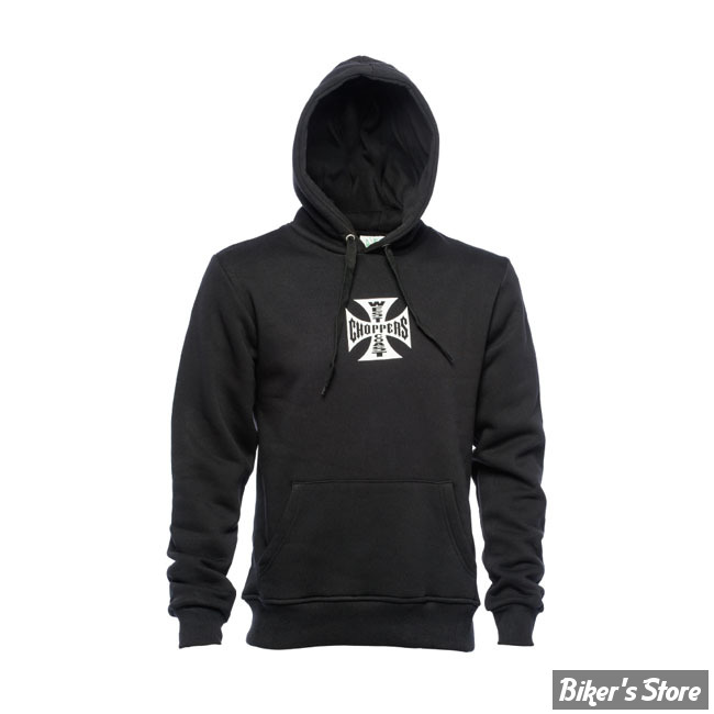 SWEAT SHIRT A CAPUCHE - WEST COAST CHOPPERS - WCC - OG BLACK - COULEUR : NOIR - TAILLE : M 