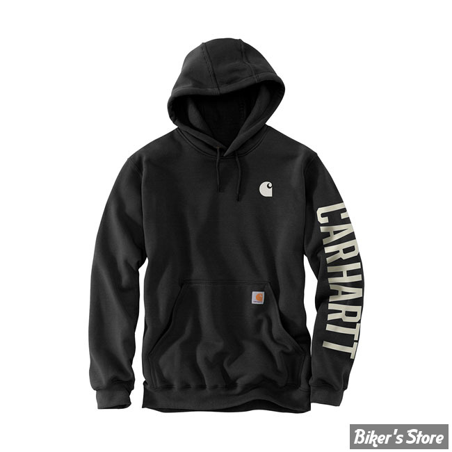 SWEAT SHIRT A CAPUCHE - CARHARTT - RAIN DEFENDER - NOIR - TAILLE XXL