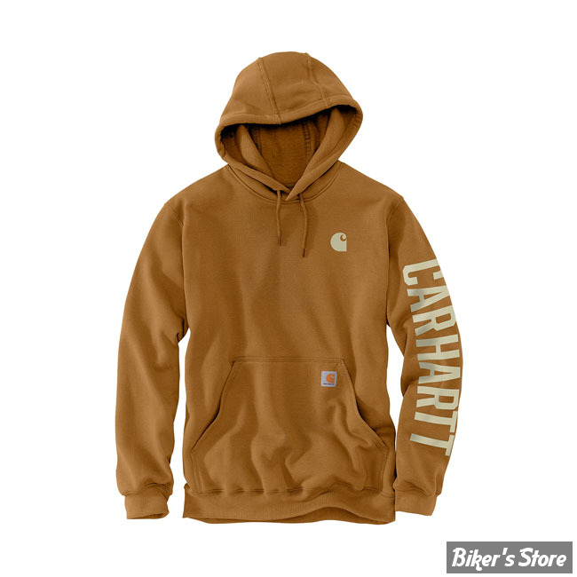 SWEAT SHIRT A CAPUCHE - CARHARTT - RAIN DEFENDER - MARRON - TAILLE M