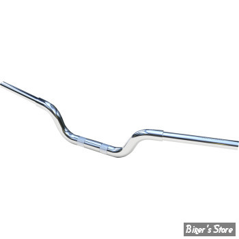 - GUIDON 32mm SUR RISERS 32MM - HAUTEUR : 10.00 CM / 4" - MAGNUM - MACH MOTO HANDLEBAR - CHROME - 3HB-1104