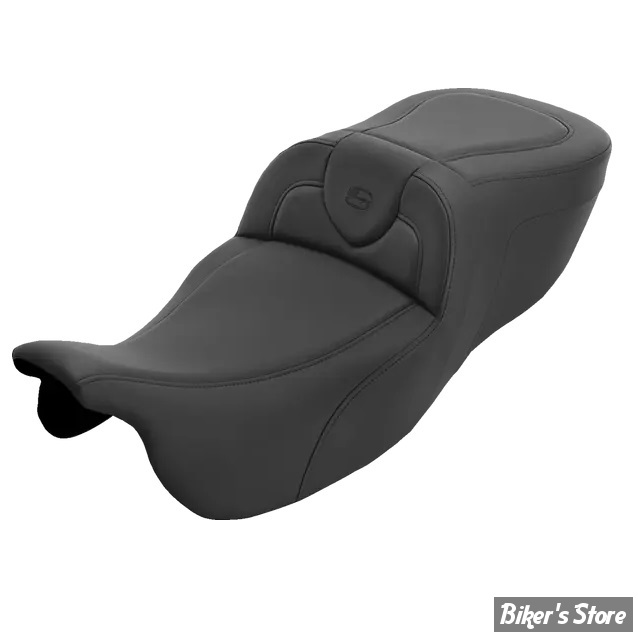 SELLE SADDLEMEN - ROADSOFA™ - FLTRT 23/25 / FLRT 15/25 - EXTENDED REACH - LISSE / FINITION : NOIR - 815-07-188