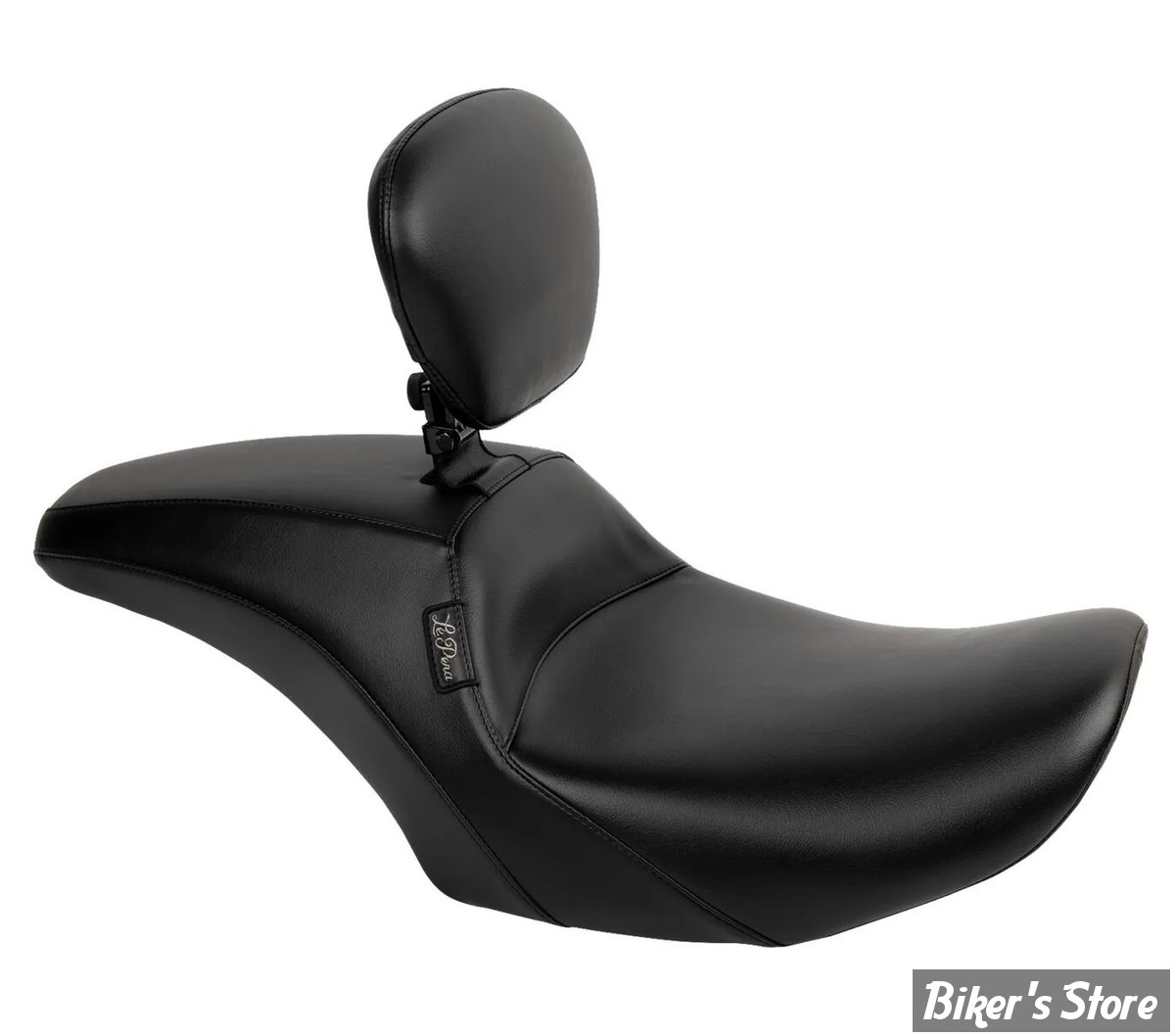 - SELLE LE PERA - OUTCAST SEAT - TOURING 2023UP - AVEC DOSSIER - LISSE - NOIR / COUTURES : NOIR - LV-987BR