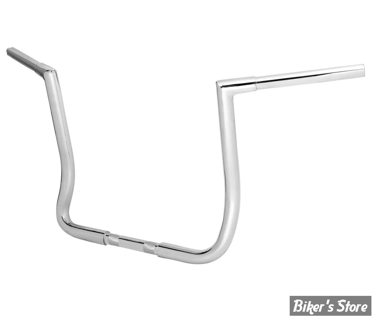 GUIDON 32MM SUR RISERS 25.40MM / GUIDON APEHANGER - HAUTEUR : 35.40CM / 14" - LA CHOPPERS - Twin Peaks Handlebar - TOURING FLHT/FLHX 96/23 - CHROME - LA-7361-14W