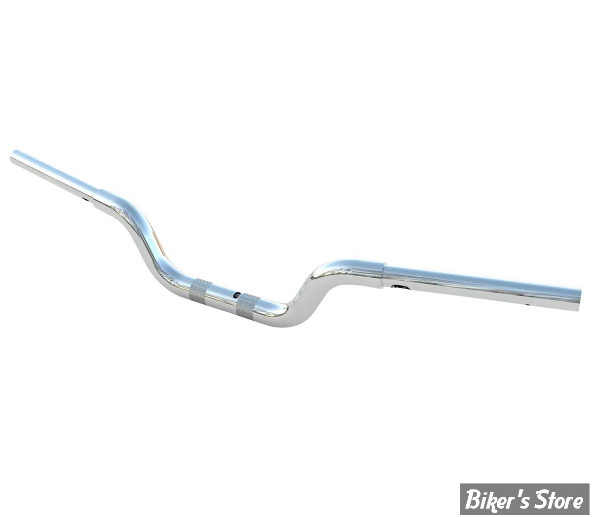 - GUIDON 32MM SUR RISERS 32MM - HAUTEUR : 15.00 CM / 6" - MAGNUM - Mach Moto Handlebar - FLTRX 23UP / SOFTAIL 25UP - CHROME - 3HB-3106