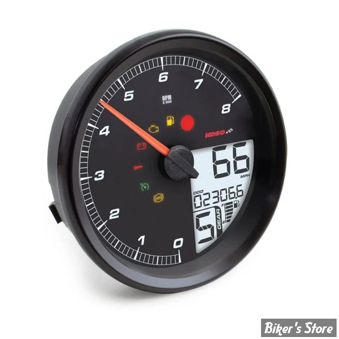 ECLATE A1 - PIECE N° 25 - COMPTEUR / COMPTE TOURS ELECTRONIQUE - KOSO - HD-05 SPEEDOMETER / TACHOMETER - DYNA 04/14 - HD-05 - BA072110