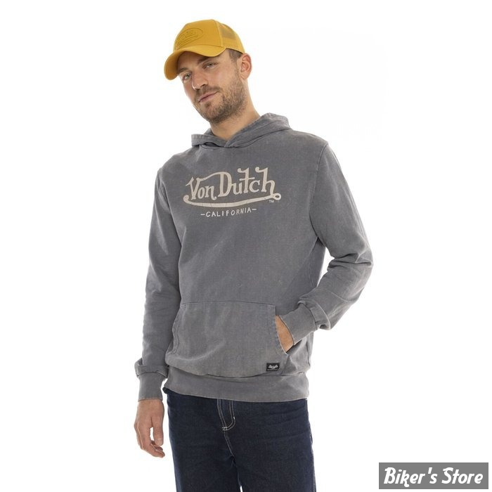 - SWEAT SHIRT A CAPUCHE - VON DUTCH - Youth hoodie - anthracite - TAILLE S