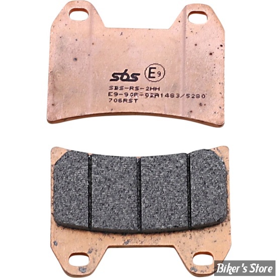 - PLAQUETTES DE FREIN - AVANT - OEM 2202492 - VICTORY 1998/2007 - SBS - METAL FRITTÉ / SINTERED - 706RST
