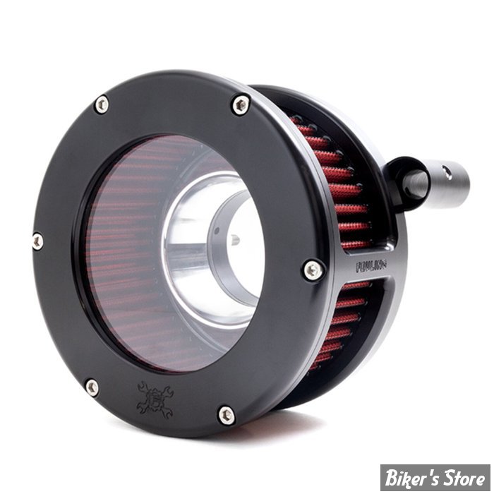 FILTRE A AIR FEULING - TOURING 08/16 / SOFTAIL 16/17 / DYNA FXDLS 16/17 - STANDARD BA AIR CLEANER KIT - STANDARD BA AIR CLEANER KIT - CLEAR COVER - FILTRE ROUGE / NOIR - 5454