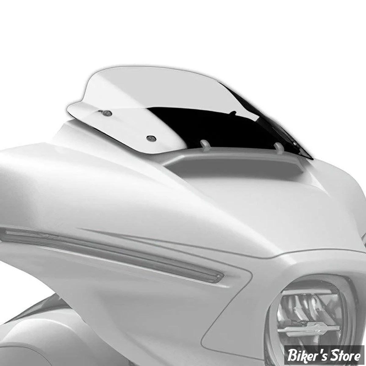 PARE BRISE -  ZODIAC - FLHX / FLHXSE 2023UP - PARE-BRISE POUR CARENAGES BATWING - HAUTEUR :  7" / 17.80CM - COULEUR : CLAIR