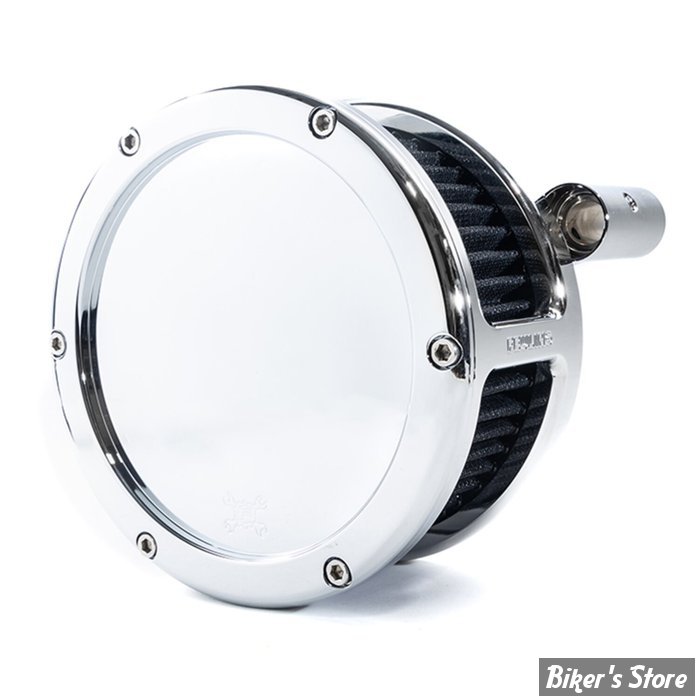 FILTRE A AIR FEULING - DYNA 99/17 / SOFTAIL 00/15 / TOURING 99/07 - STANDARD BA AIR CLEANER KIT - STANDARD BA AIR CLEANER KIT - SOLID - FILTRE NOIR / CHROME - 5547