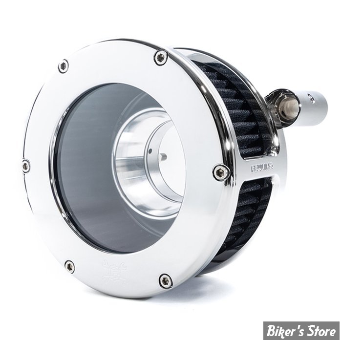FILTRE A AIR FEULING - TOURING 08/16 / SOFTAIL 16/17 / DYNA FXDLS 16/17 - STANDARD BA AIR CLEANER KIT - STANDARD BA AIR CLEANER KIT - CLEAR COVER - FILTRE NOIR / CHROME - 5558