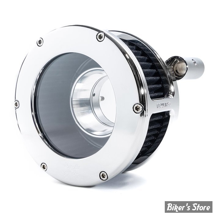 FILTRE A AIR FEULING - BIGTWIN 84/99 - STANDARD BA AIR CLEANER KIT - STANDARD BA AIR CLEANER KIT - CLEAR COVER - FILTRE NOIR / CHROME - 5568