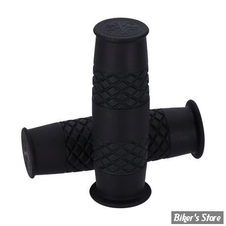 POIGNEES CAOUTCHOUC - ∅ 1" / 25,40MM - 13 1/2  - Outlaw grips - CAOUTCHOUC - NOIR 