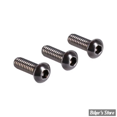 KIT VISSERIE DE CACHES LATÉRAUX - OEM 3033 - SOFTAIL M8 2018UP - SCREWS4BIKES - INOX POLI -  SA.HD.1.swm