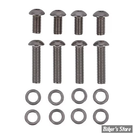 ECLATE O - PIECE N° 05 - KIT VISSERIE DE SABRES ET DE GB AR - SOFTAIL M8 2018UP - OEM 10200521 / 3056 - Screws4Bikes - INOX POLI - FS.HD.4.va