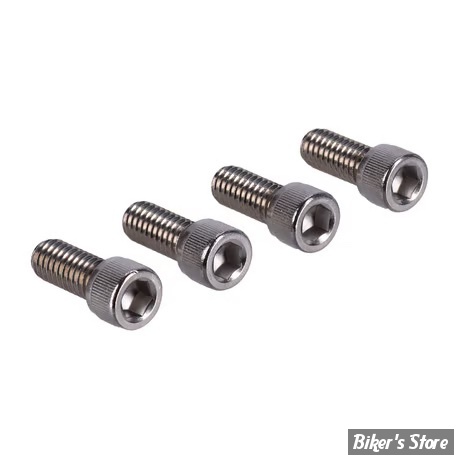 ECLATE O - PIECE N° 04B - KIT VISSERIE DE GARDE BOUE AVANT - OEM 3275 - SOFTAIL FXBB / FXLR / FXST - SCREWS4BIKES - INOX POLI - FF.HD.4.va