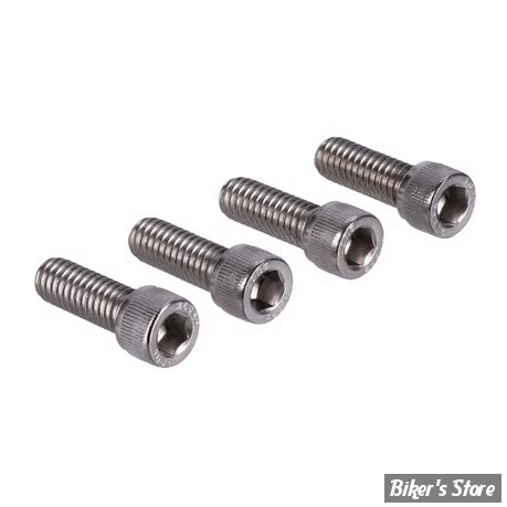 VISSERIE DE PLATINE DE RISERS - OEM 3494A - 5/16-18 X 7/8" UNC - SCREWS4BIKES - INOX POLI -  LK.HD.2.va