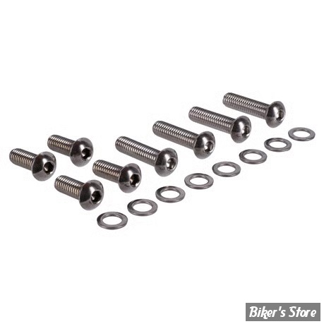 ECLATE O - PIECE N° 05 - KIT VISSERIE DE SABRES ET DE GB AR - SOFTAIL 07/17 - Screws4Bikes - INOX POLI - FS.HD.2.va