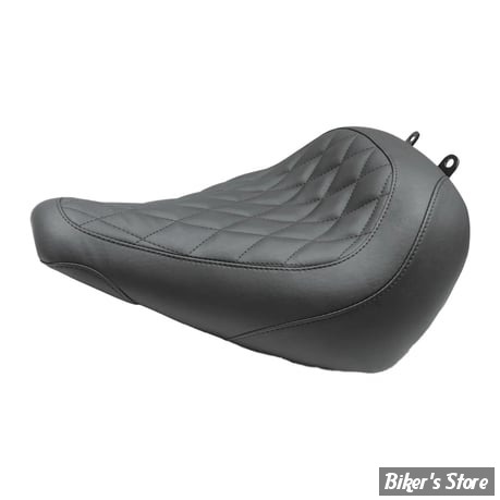 SELLE SOLO - SOFTAIL FXBR 23UP - MUSTANG - WIDE TRIPPER - DIAMOND NOIR / COUTURES : NOIR - 85033