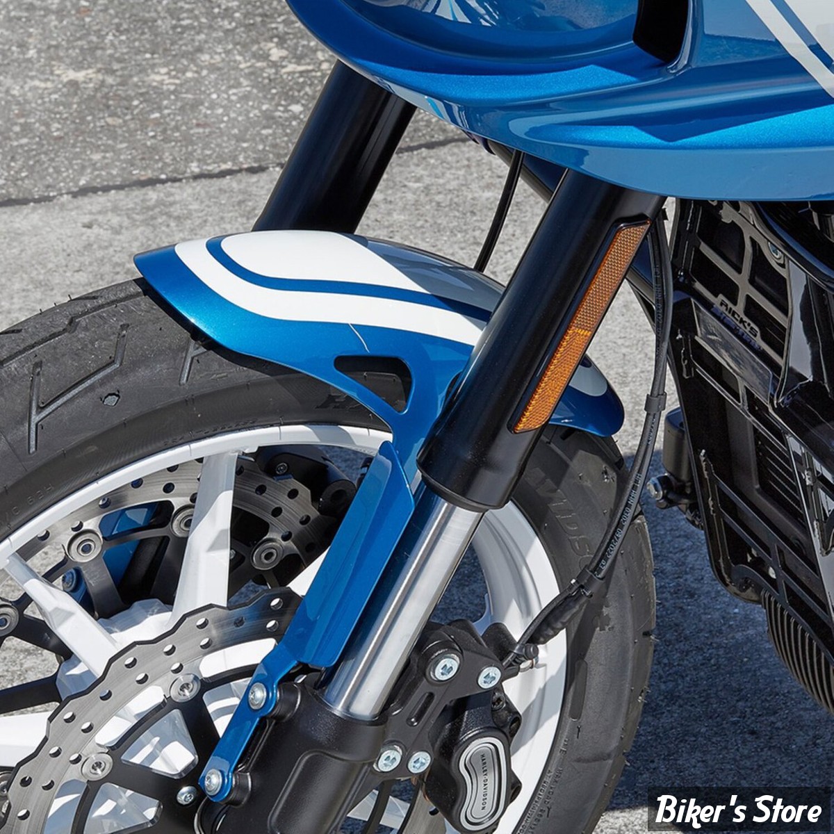 19" - GARDE BOUE AVANT POUR ROUE DE 19" -  POUR SOFTAIL MILWAUKEE-EIGHT - FXLRS 20UP - RICK'S MOTOCYCLES - Low Rider 19" front fender - S8-LR11090-B