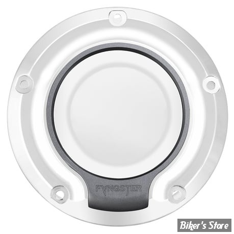 ECLATE I - PIECE N° 25A - COUVERCLE D EMBRAYAGE - OEM 25700477 / 25700388 / 25700458 - TOURING 16UP / FLHTCUL/FLHTKL 15UP - FANGSTER - CHROME SMOKY