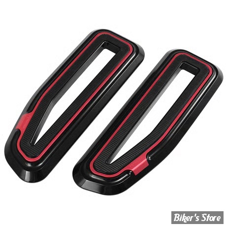 PLATEFORMES POUR SOFTAIL M8 2018UP - FANGSTER - Fangster Floorboard - NOIR / ROUGE