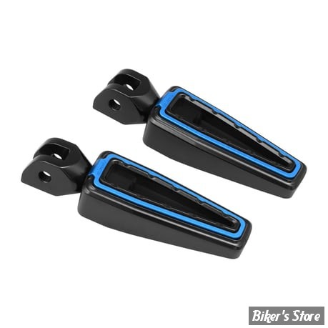 - AN - FANGSTER - REPOSES PIEDS AVANT - HD 2018UP - Fangster foot pegs - NOIR / BLEU