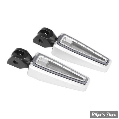 - AN - FANGSTER - REPOSES PIEDS AVANT - HD 2018UP - Fangster foot pegs - CHROME SMOKY