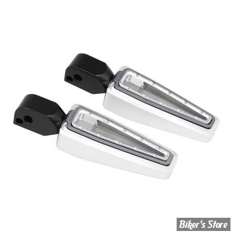 - REPOSES PIEDS ARRIERE - SOFTAIL 2018UP - FANGSTER - CHROME SMOKY