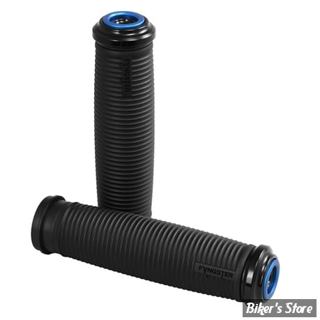 POIGNEES - FANGSTER -  TIRAGE PAR CABLES - Fangster handlebar grip set - NOIR / BLEU