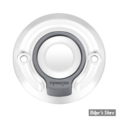  CACHE ALLUMAGE - FANGSTER POINT COVER - 2 HOLE POINTS COVER - CHROME SMOKY