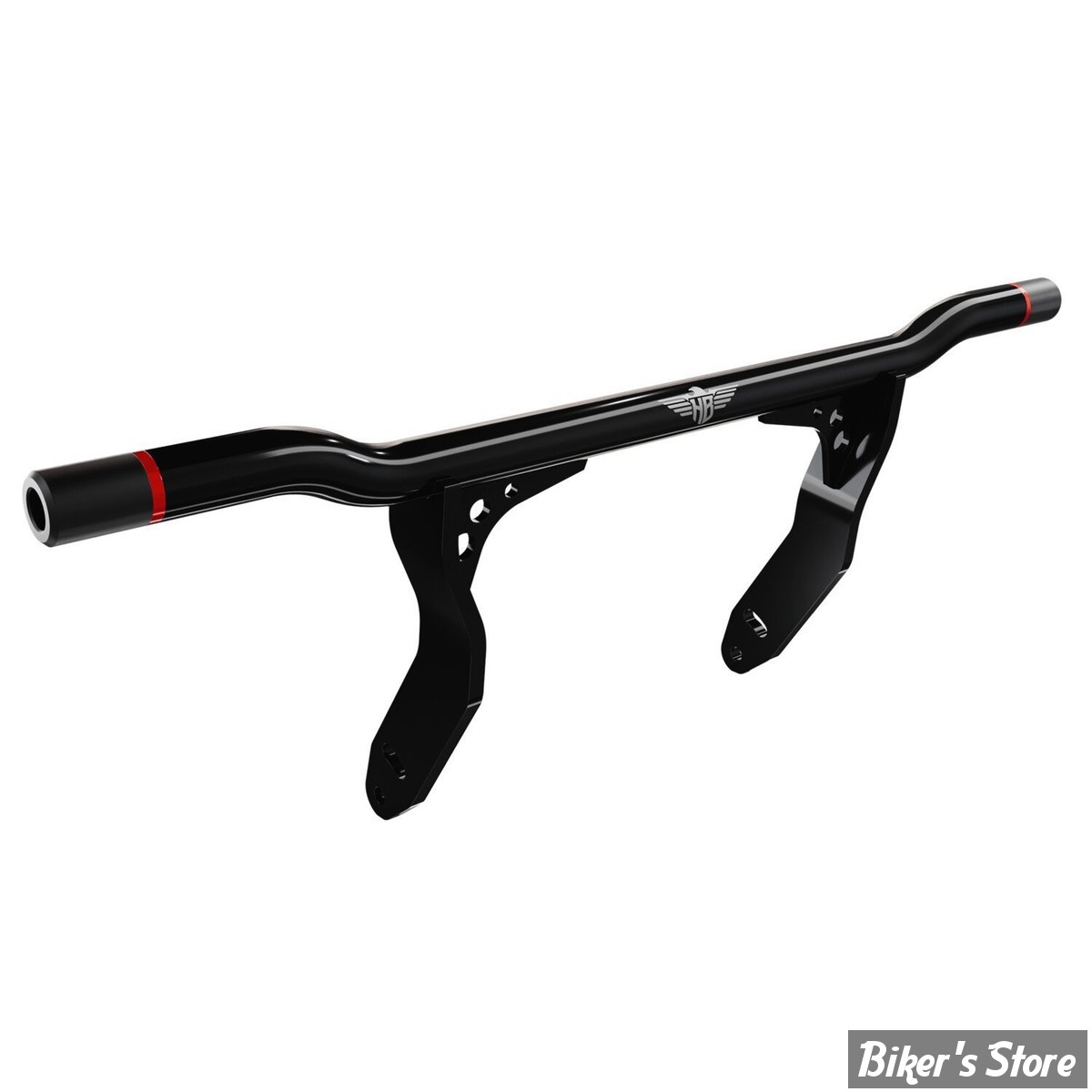 CRASH BAR - DYNA 91/17 - HeinzBikes Performance crashbar - EMBOUTS : ROUGE - HB-PCB-FX-R