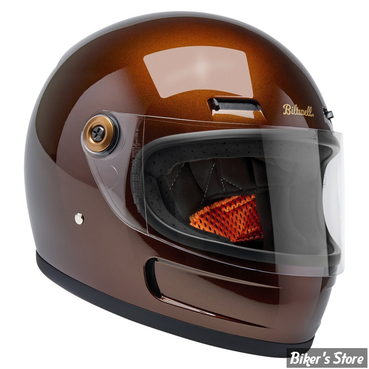 CASQUE INTEGRAL - BILTWELL - GRINGO SV / ECE R22.06 - metallic whiskey - TAILLE XS
