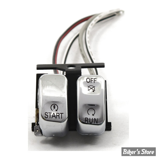 ECLATE L - PIECE N° 20 - Interrupteur Run/Off/Start - 00-07 - OEM 71597-96A - Chrome - NI REPRIS NI ECHANGE