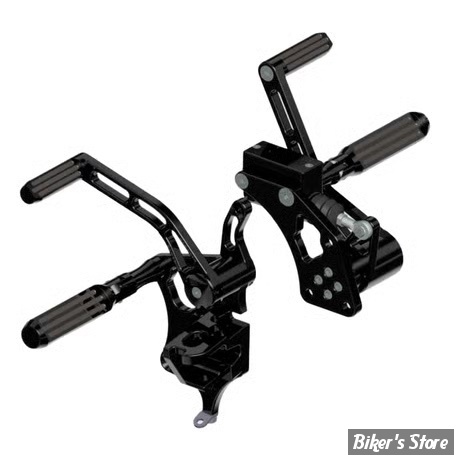 - COMMANDES AVANCEES - SOFTAIL 07/17  - RICK'S - BILLET ALUMINIUM - LONGUEUR : STANDARD -  REPOSES PIEDS : AK4.7 - GROOVED - NOIR - 50-2009000-3