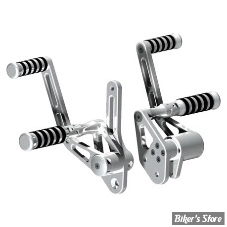 - COMMANDES AVANCEES - DYNA 06/17 - RICK'S - BILLET ALUMINIUM - LONGUEUR : STANDARD - REPOSES PIEDS : O'RING - POLI - 50-1100000-1