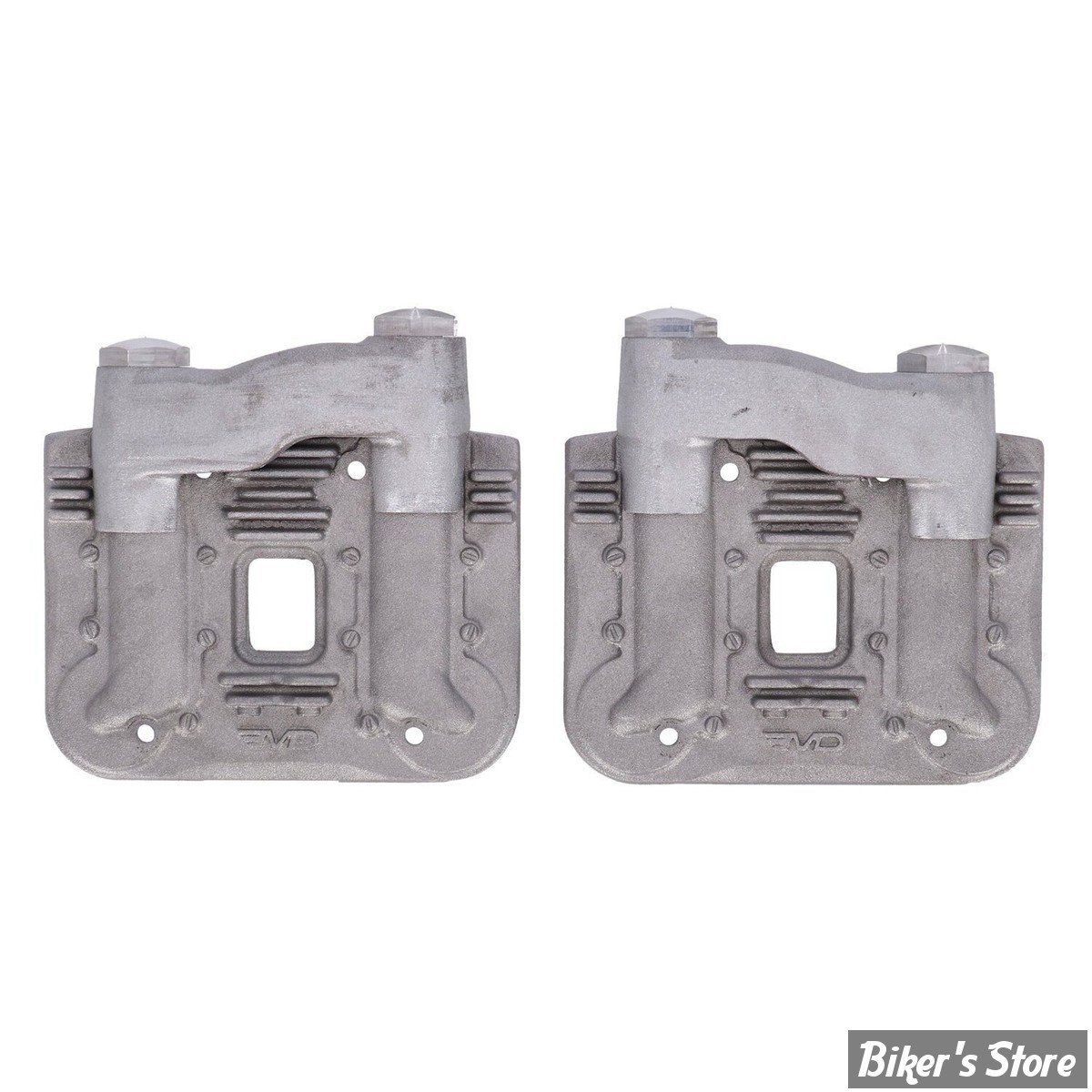 ECLATE D - PIECE N° 17 - COUVRES CULBUTEURS - BIG TWIN 84/99 - ESTEVES MOTORCYCLE DESIGN EMD - KNUCKLEHEAD STYLE ROCKER COVER SET - RAW - RC13/K/R - LA PAIRE