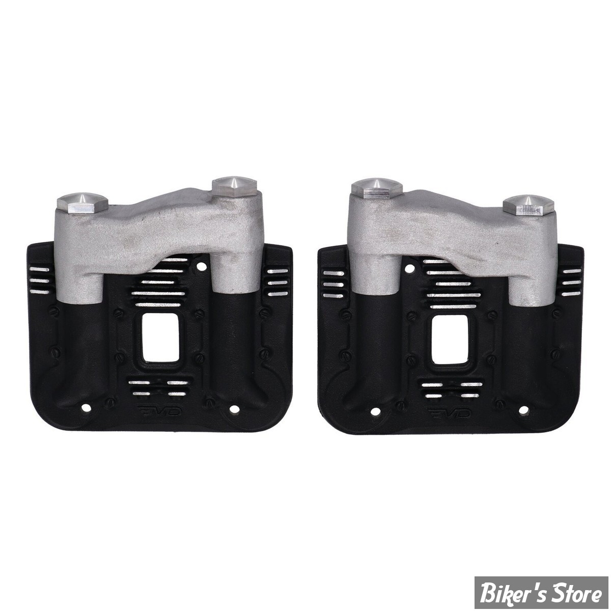 ECLATE D - PIECE N° 35 - COUVRES CULBUTEURS - SPORTSTER 86/03 - ESTEVES MOTORCYCLE DESIGN EMD - KNUCKLEHEAD STYLE ROCKER COVER SET - BLACK CUT - RCXL/K/BC - LA PAIRE