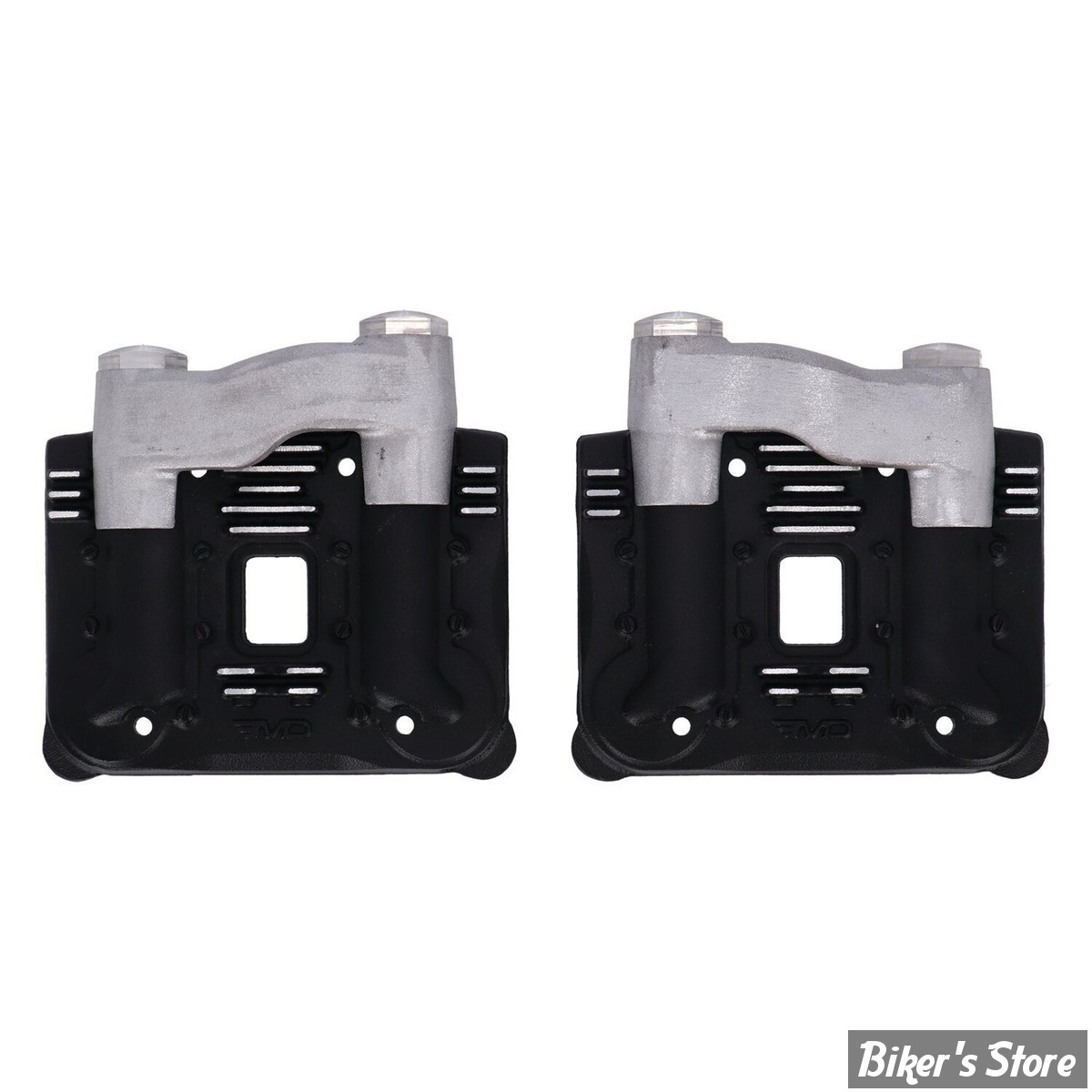 ECLATE D - PIECE N° 03 - COUVRES CULBUTEURS - SPORTSTER 04UP - ESTEVES MOTORCYCLE DESIGN EMD - KNUCKLEHEAD STYLE ROCKER COVER SET - BLACK CUT - LA PAIRE