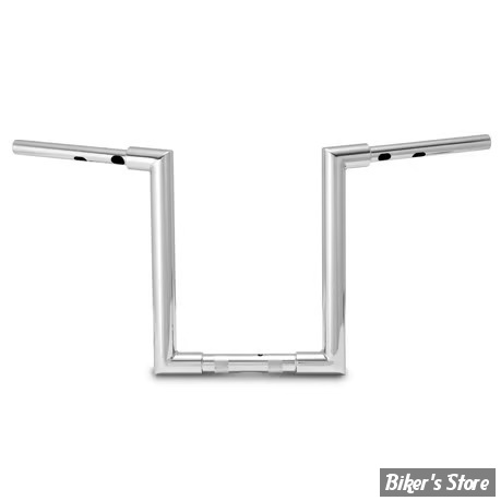 GUIDON - HAUTEUR : 35.40 CM / 14" - BURLY - JASON BAR - 38MM / 1 1/2" - FLTRX 2023/2024UP  - CHROME - B12-6102C