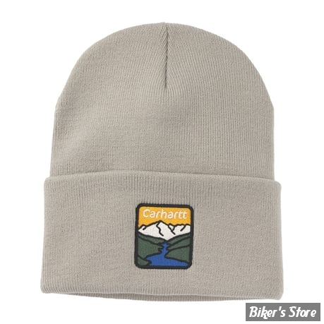 BONNET - CARHARTT - RIVER CUFFED BEANIE - GRIS