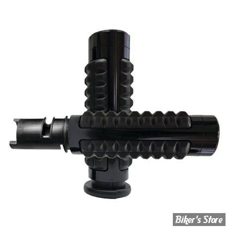 POIGNEES - AVON - MEMORY FOAM GEN2 GRIP SET - TIRAGE ELECTRONIQUE 23UP - ANODISE NOIR - MF-GEN2-ANO-F24