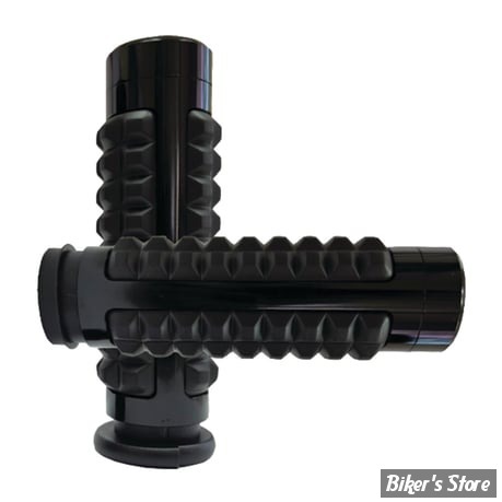 POIGNEES AVON - MEMORY FOAM GEN 2 GRIP SET - TIRAGE ELECTRONIQUE - NOIR ANODISE - MF-GEN2-ANO-FLY