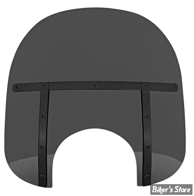 PARE BRISE DÉTACHABLE - MEMPHIS SHADES - MEMPHIS FATS - DÉCOUPE DE PHARE DE 9" - HAUTEUR 15" / 38CM - NIGHT SHADES NOIR FUME FONCE - MEB35210