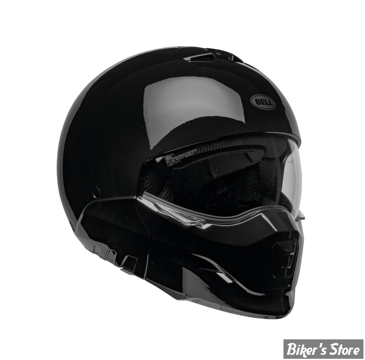 - CASQUE BELL - Broozer Modular Helmet - CONVERTIBLE - COULEUR : NOIR BRILLANT - TAILLE : M