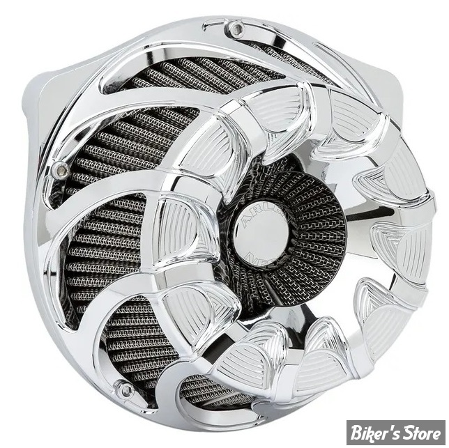 FILTRE A AIR - ARLEN NESS - TOURING 02/07 / SOFTAIL 01/15 / DYNA 04/17 / TWINCAM CARBU CV 99/06 - INVERTED AIR CLEANER KIT - DRIFT - CHROME - 18-982